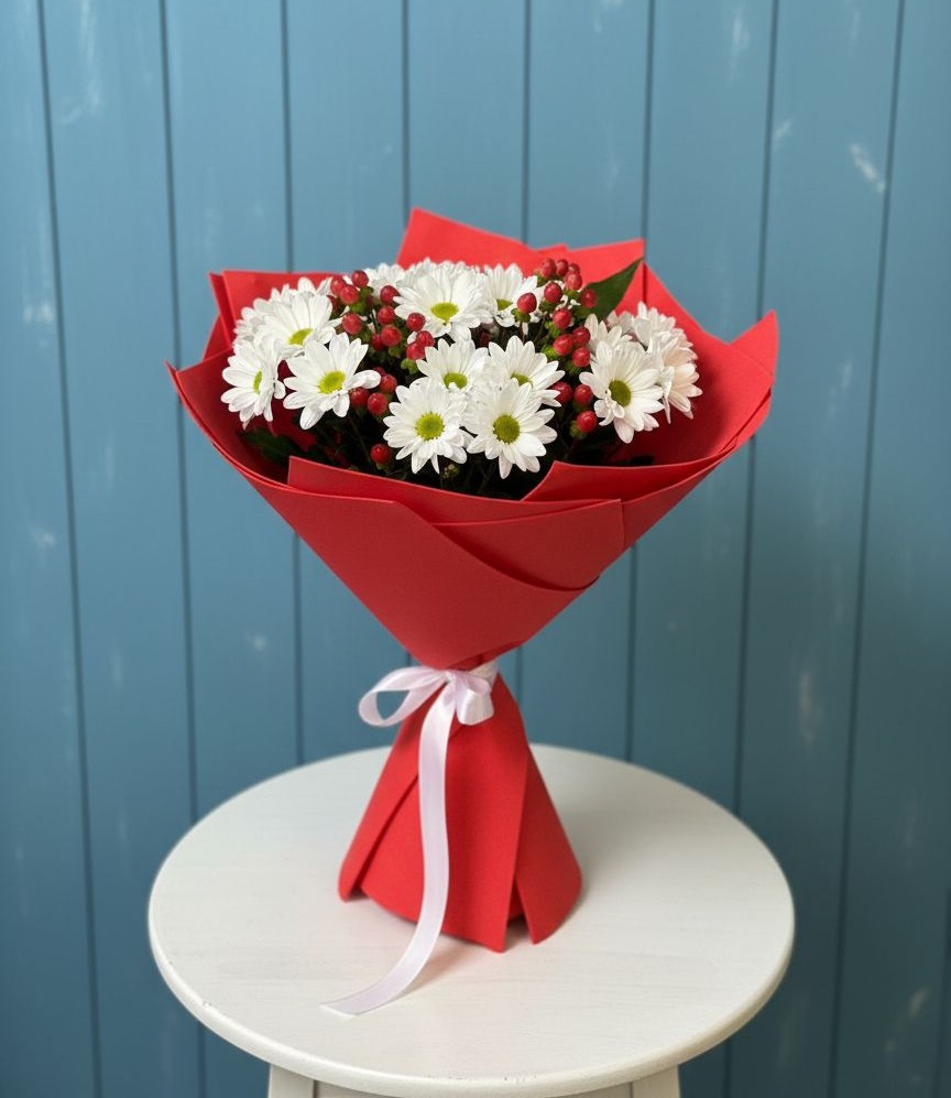 Букет цветов из: Хризантемы в Нижнезольском