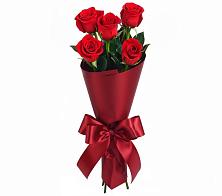 Букет 5 Красных роз Эдлесс Лав в Нижнезольском