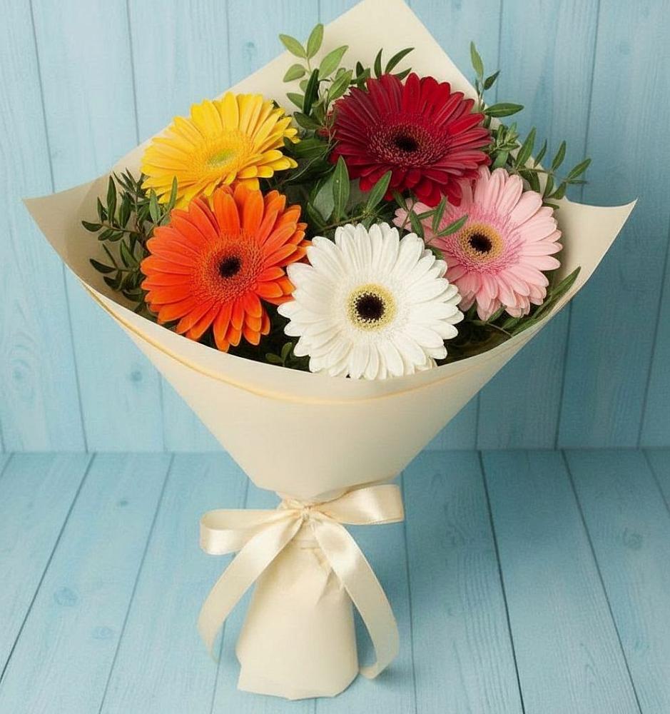 Букет цветов из: Герберы в Нижнезольском