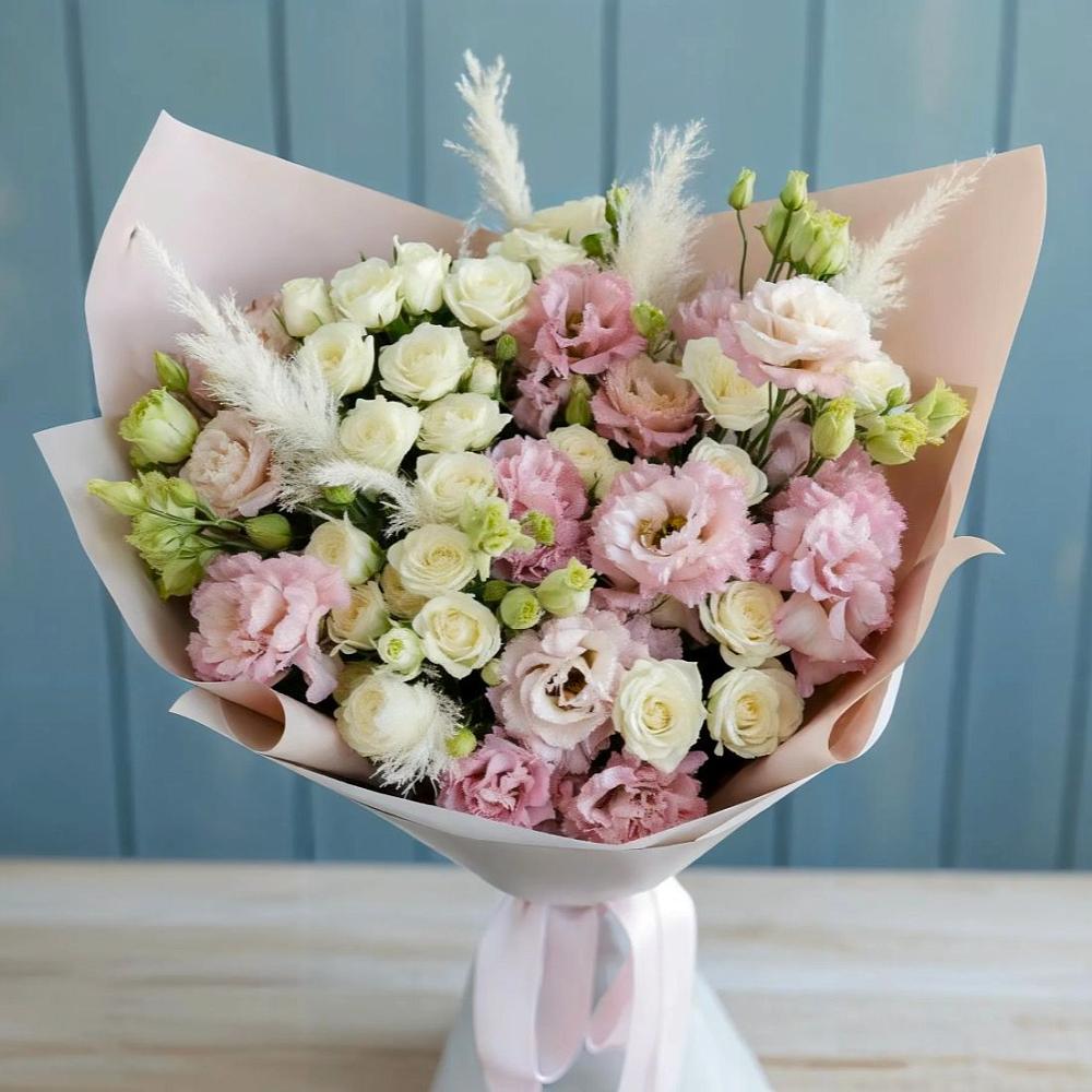 Букет цветов из: Альстромерии и Розы в Нижнезольском