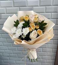Букет цветов из:  Розы и Хризантемы в Нижнезольском