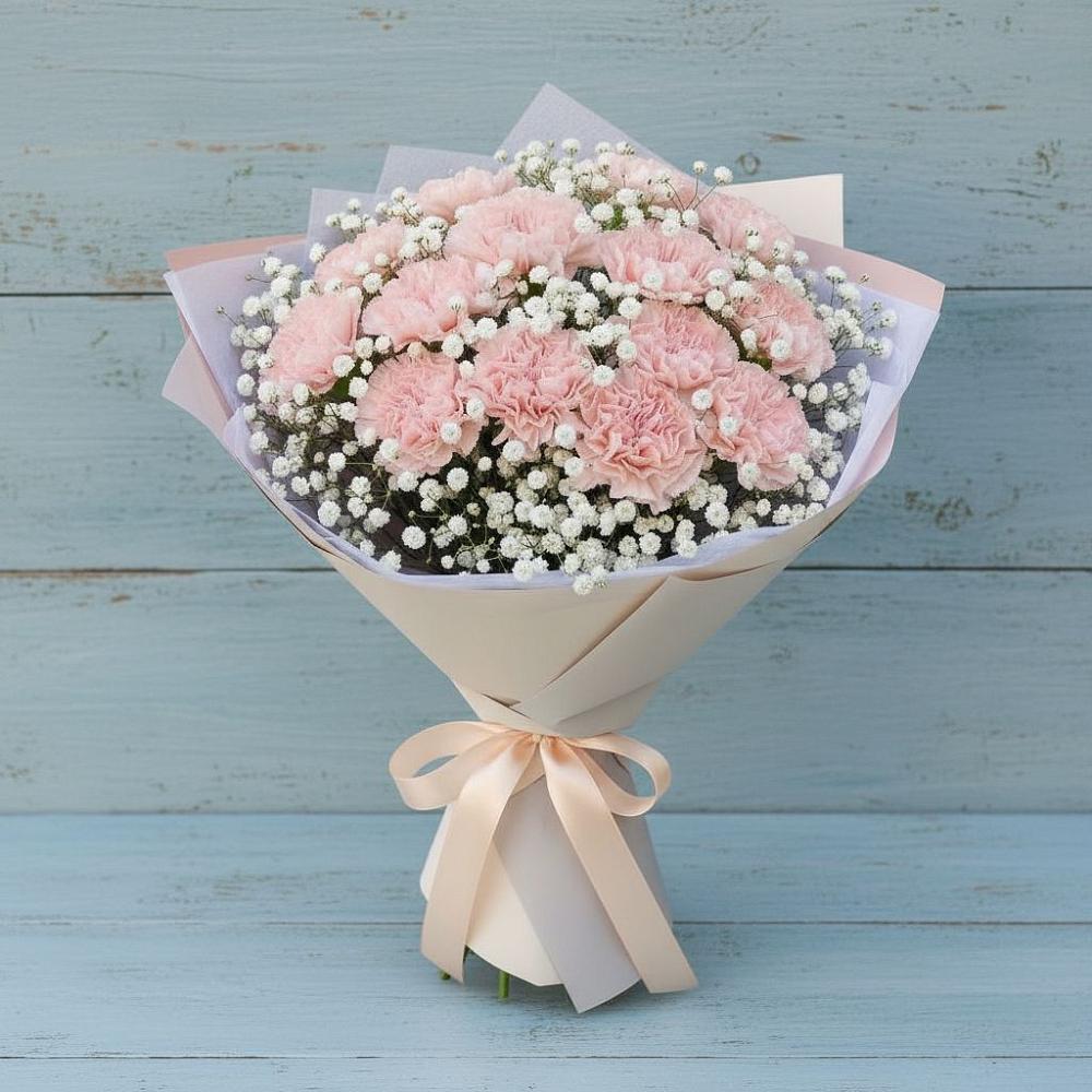 Букет цветов из: Гвоздики в Нижнезольском