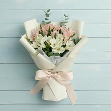 Букет цветов из:  Альстромерии в Нижнезольском