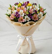 Букет цветов из:  Альстромерии #REPLACE_PRED# Нижнезольском