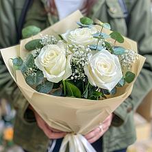 Букет Нежные грёзы в Нижнезольском Букет цветов из: Розы в Нижнезольском