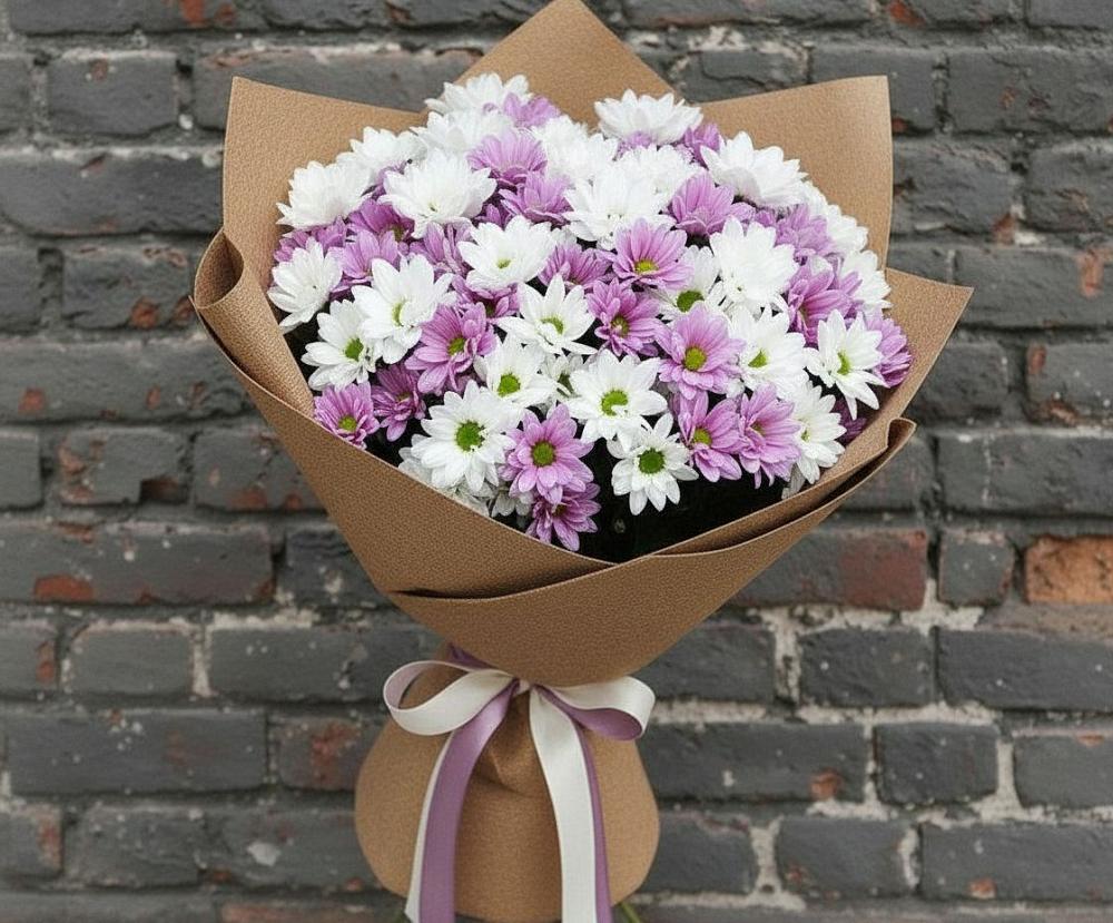 Букет цветов из: Хризантемы в Нижнезольском