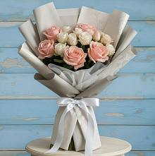 Букет цветов из:  Розы #REPLACE_PRED# Нижнезольском