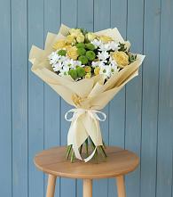 Букет цветов из:  Хризантемы и Розы в Нижнезольском