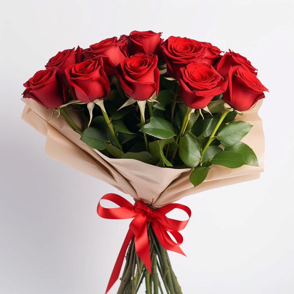 Букет 11 Красных роз Эдлесс Лав в Нижнезольском