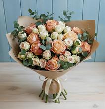 Букет цветов из:  Альстромерии и Розы в Нижнезольском